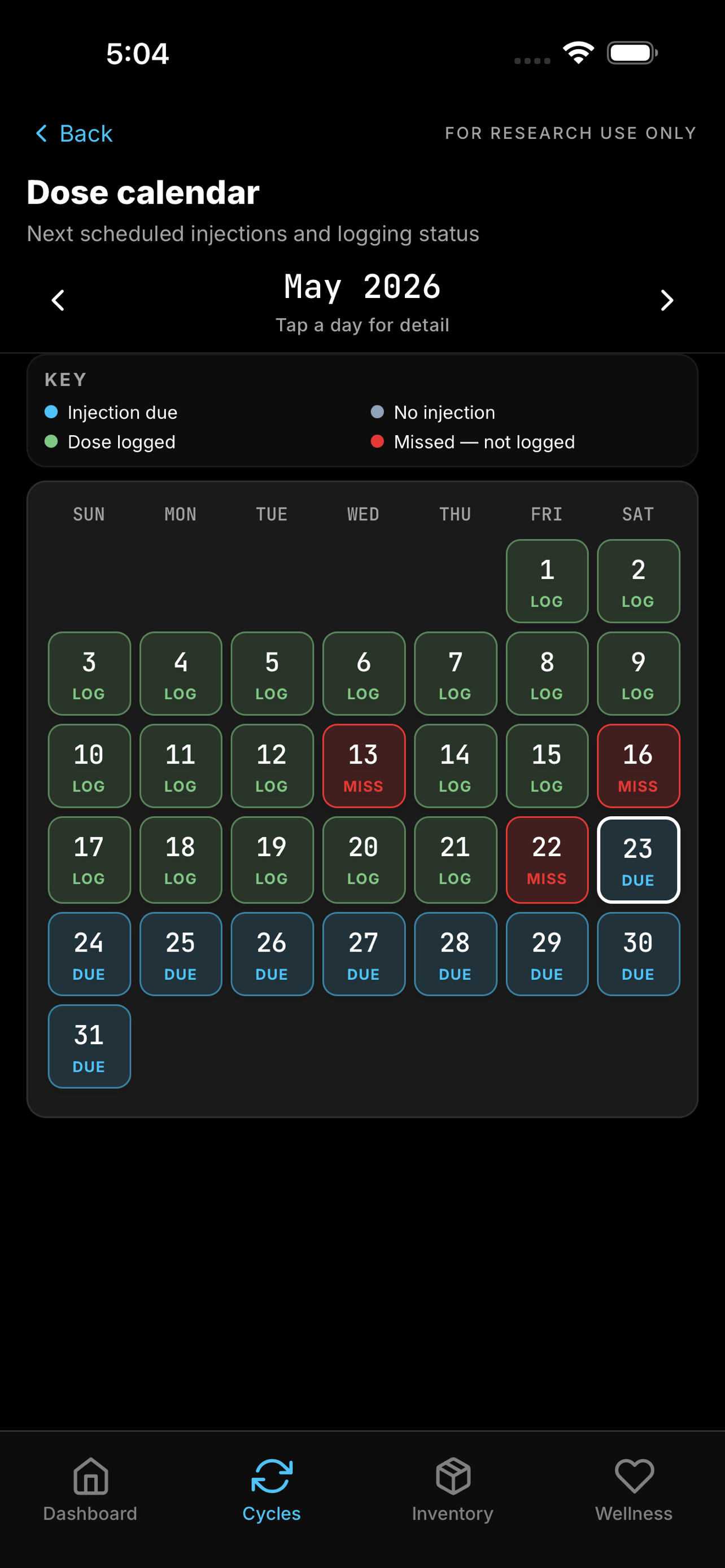 peprally-appstore-screen-03-dose-calendar.png